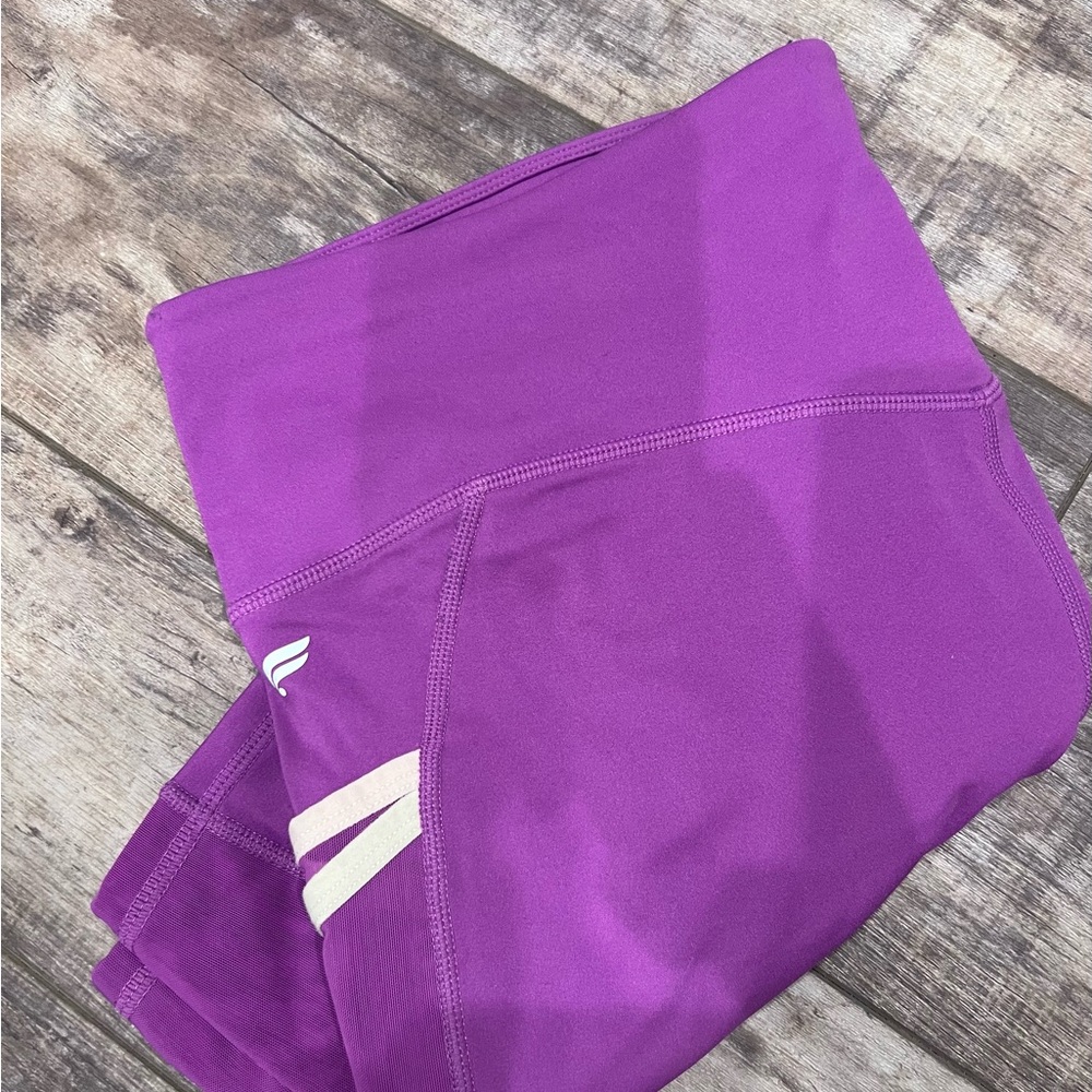 Purple High-Waist Women’s Active Shorts